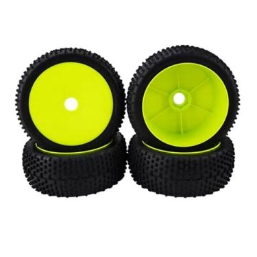 Imagem de Peças de carro RC compatíveis com Losi para HPI para Kyosho MP9 1/8 RC para carro 4 peças 17 mm hexagonais off-road para carrinho de carro pneus de borracha pneu de aro de roda dianteira traseira