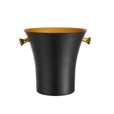 Imagem de Balde de gelo grosso de aço inoxidável com alça para festa interna e externa, vinho, cerveja, champanhe, balde