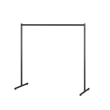 Imagem de Cabideiro para corredor piso interno quarto cabideiro tipo haste simples varal casa secagem roupas suporte chapéu haste (preto, GG)