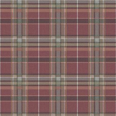 Imagem de Papel de Parede Botany House Xadrez Roxo 15578