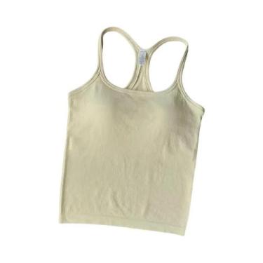 Imagem de Top De Yoga E Pilates Para Mulheres, Sutiã Esportivo Com Almofadas À P