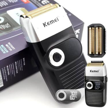 Imagem de Barbeador Kemei Km-2026 Inox Para Salão De Beleza