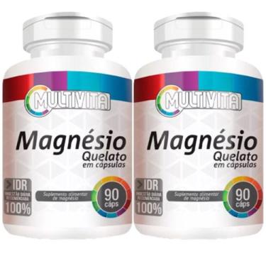 Imagem de 2x Magnésio Quelato 90 Cápsulas 500mg - Flora Nativa do Brasil