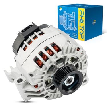 Imagem de PHILTOP Alternador compatível com CR-V 1997 1998 1999 2000 2001 Todos os modelos de alternadores de amplificador alto substituem 13743N 12V 95Amp CCW S4 polia de 4 sulcos