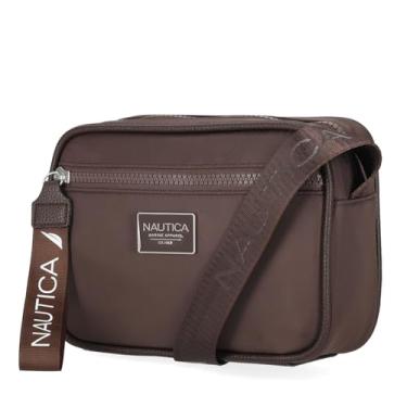 Imagem de Nautica Bolsa tiracolo feminina para câmera High Seas, Café, One Size, Transversal