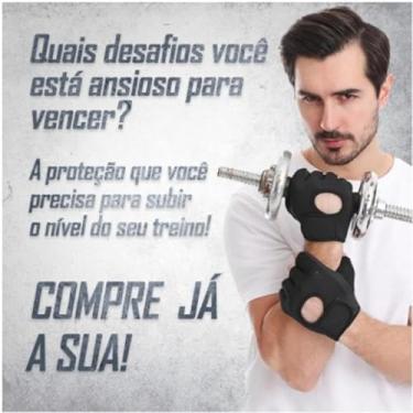 Imagem de Luva Academia Esporte Treino Musculação Exercícios Neoprene Ajustável Unissex P-GG (P)