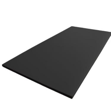 Imagem de Colchonete EVA 100x50 Multiuso Academia Yoga Pilates Tatame Exercício Fitness Premium(10mm,Preto)