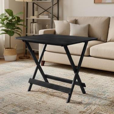 Imagem de Mesa de Madeira Maciça Dobrável 1 Metro Portátil Bar Restaurante - Map