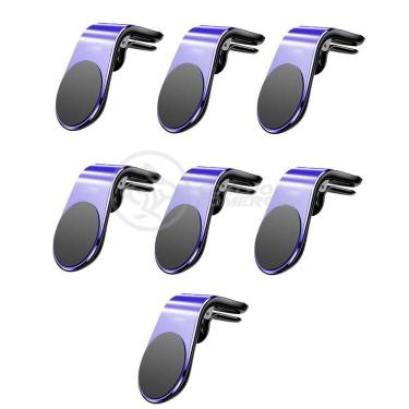 Imagem de Kit 7 Suporte Adaptador Universal De Carro Tipo L Azul