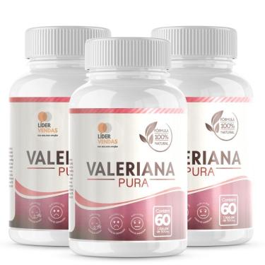 Imagem de Valeriana Em Cápsulas - 60 Cápsulas De 500mg | 3 Potes Sono Tranquilo E Relaxamento Natural
