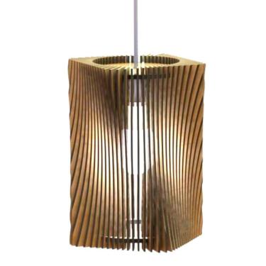 Imagem de Luminária Teto Tipo Pendente Tower Mdf - Completa Mdf Cru