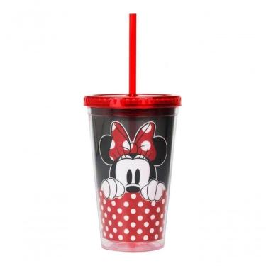 Imagem de Copo Plástico Infantil Canudo Minnie 450ml - Disney