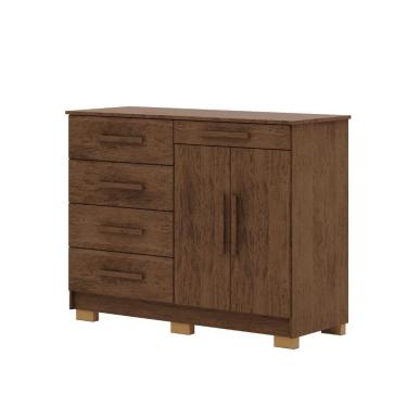 Imagem de Cômoda Sapateira Armario Multiuso Sirius Imbuia Rústico - Mabe Magazine