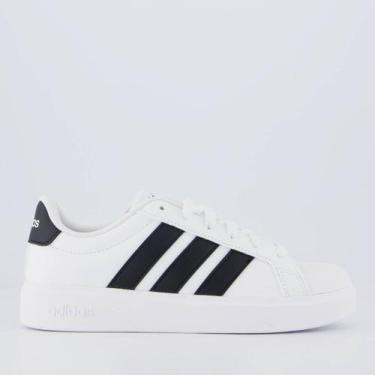 Imagem de Tênis Adidas Streettalk Junior Branco e Preto Juve, 35