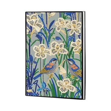 Imagem de Kit De Pintura Diamante Para Adultos: Caderno De Couro Com Padrão De F