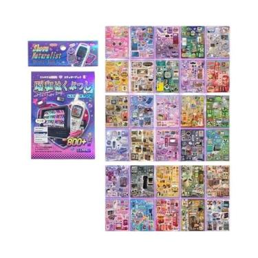 Imagem de Adesivos Decorativos DIY Estilo Japonês Com Desenhos Fofos - 30 Folhas