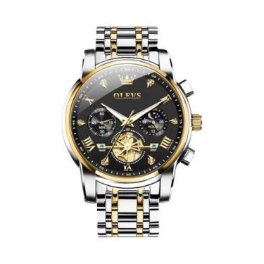 Imagem de Relógio Clássico Multifuncional Masculino OLEVS Quartz Com Fase Lunar 