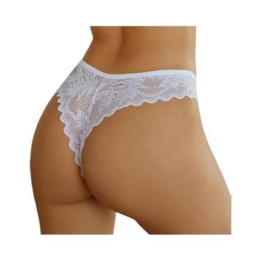Imagem de Tangas Sexy De Renda Para Mulheres, G-String Em Cores Sólidas, Calcinh