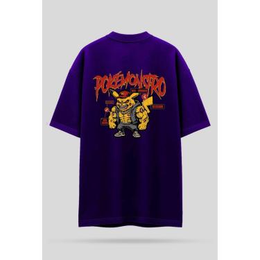 Imagem de Camiseta Oversized Shatark Pokémon - Roxo-Masculino