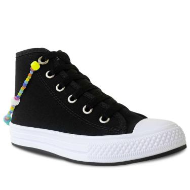 Imagem de Tênis Infantil Menina 20ao34 Cano Alto com Pulseira 11.136-Feminino