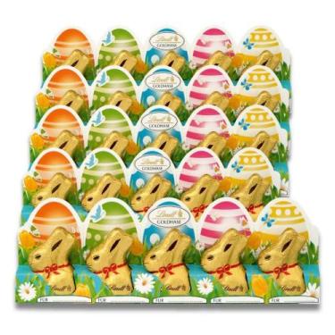 Imagem de Chocolate Lindt Ao Leite Gold Bunny Kit 5 Cartelas 50G 5X10G