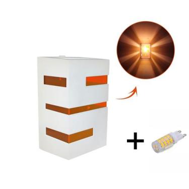 Imagem de 5 Arandela Externa/interna + Lâmpada + Lente Colorida - Metais Massuia