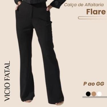 Imagem de Calça Feminina de Alfaiataria Social Flare-Feminino