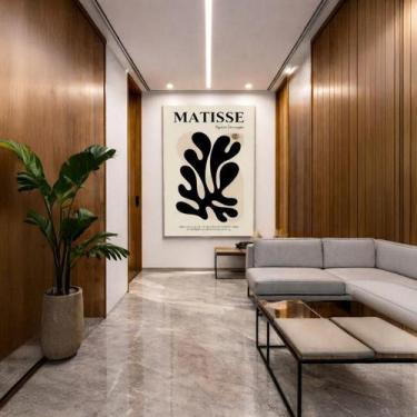 Imagem de Quadro Canvas Henri Matisse Black Alga 40X30Cm Mold Branca - Quadros O