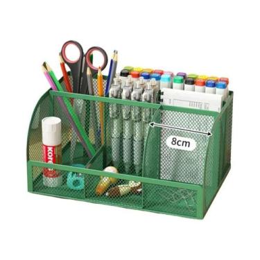 Imagem de Organizador De Mesa Em Metal Com Grande Capacidade, Suporte Para Canet