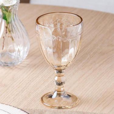 Imagem de Taça para Água Imperial 320ml Âmbar Metalizado Cristal - Wolff