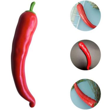 Imagem de Pimentão Decoração Fruta Legume Artificial Realista 18cm - Ami