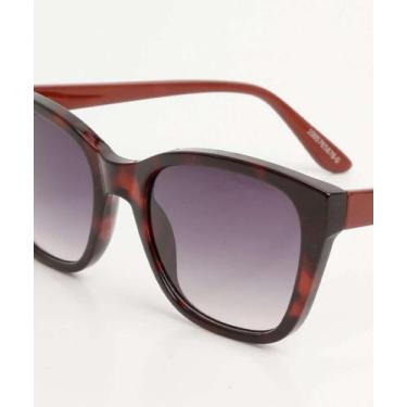 Imagem de Óculos de Sol Feminino Gateado Marisa-52112, UN, Marrom claro