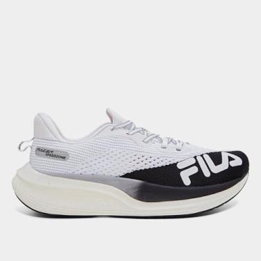 Imagem de Tênis Fila Racer Speedzone Feminino, Branco, Preto, 37