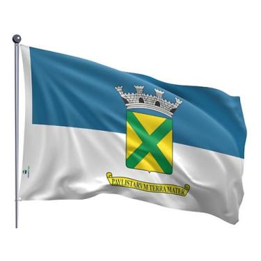 Imagem de Bandeira do Município de Santo André Dupla Face Estampada Tamanho 90x1