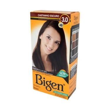 Imagem de Bigen Tintura Capilar em Pó à Base de Água Tinta de Cabelo kit 3un Cor