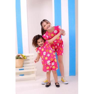 Imagem de Conjunto ana pink com margarida infantil e juvenil 01 ao 12 modinha me