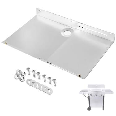 Imagem de Bandeja de graxa a gás de substituição para queimador Charbroil 3/4, protetor térmico de graxa ajustável para Charbroil Gas2coal Performance TRU Infrared 463344015 463370719 463336818 463344015 peças