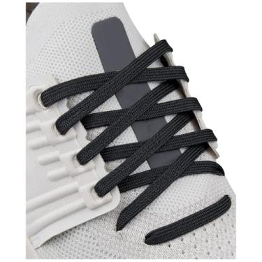 Imagem de Endoto Cadarços para On Cloud X3, X4, Shift, Cloudflow, Cloudwift, Cloudmonster Running Replacement Flat Shoes Cadarços Cordas (Cor: Preto, Tamanho: 111 cm)