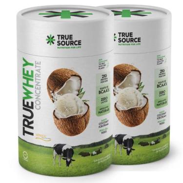 Imagem de Kit 2 True Whey Concentrado Coconut 900g - True Source