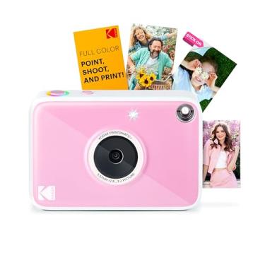 Imagem de Kodak Printomatic+ Câmera digital de impressão instantânea (rosa) 10 MP com indicador d...
