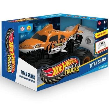 Imagem de Carro Controle Remoto HOT Wheels RC Monster TRUCK SHARK Multikids