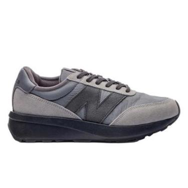 Imagem de Tênis New Balance 370v1 Grafite e Preto Unissex-Unissex