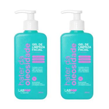 Imagem de Kit 2 Gel Limpeza Facial Hater Oleosidade 240ml Labotrat