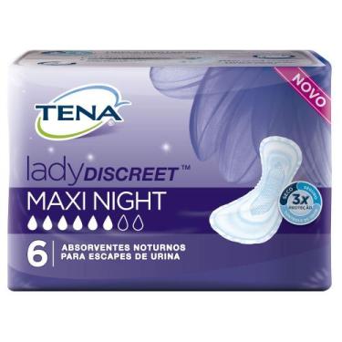 Imagem de Absorvente Noturno Tena Lady Discreet Maxi Night 6 Unidades
