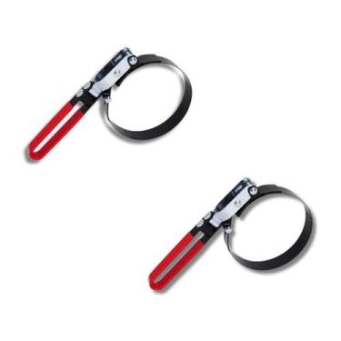 Imagem de Kit Com 2 Saca Filtro De Óleo 60 a 85 mm Profissional Com Alça Giratór