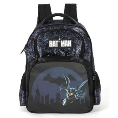 Imagem de Mochila Escolar Menino Infantil Bolsa Costas Espaçosa Batman - Luxcel,