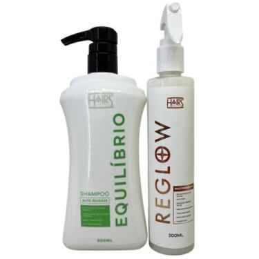 Imagem de Kit Shampoo Equilíbrio Com Alecrim E Mentol + Spray Reglow - Hairs Com