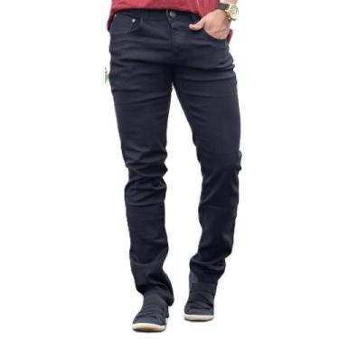 Imagem de Calça Masculina Jeans Lycra Preta Resistente - Faellly Wear, 38