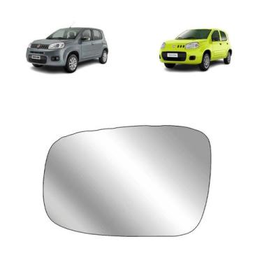 Imagem de Refil lente espelho retrovisor fiat uno vivace 2010 a 2021 lado esquer