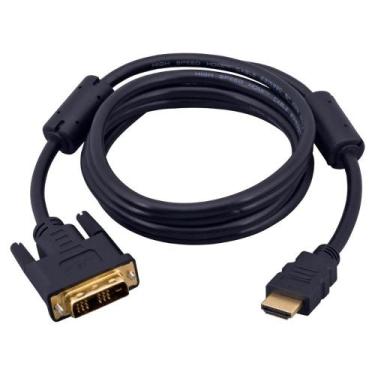 Imagem de Cabo Conversor DVI (24+1) para HDMI 1.5mt com filtro Xtrad